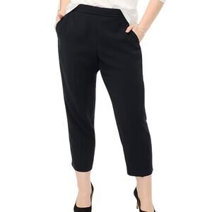 J. Crew Factory Plus Jamie Elastic Pull-On Black Cropped Dress Pants 24 New